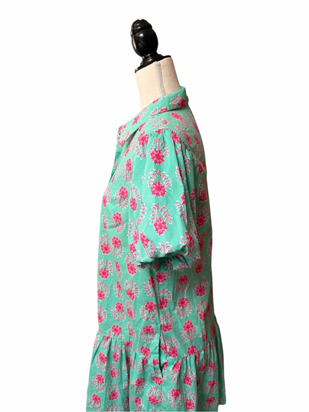 J.Crew Factory CI191 Bubble Sleeve Mini Dress Floral Pockets Size 8 SP25 - Picture 7 of 16